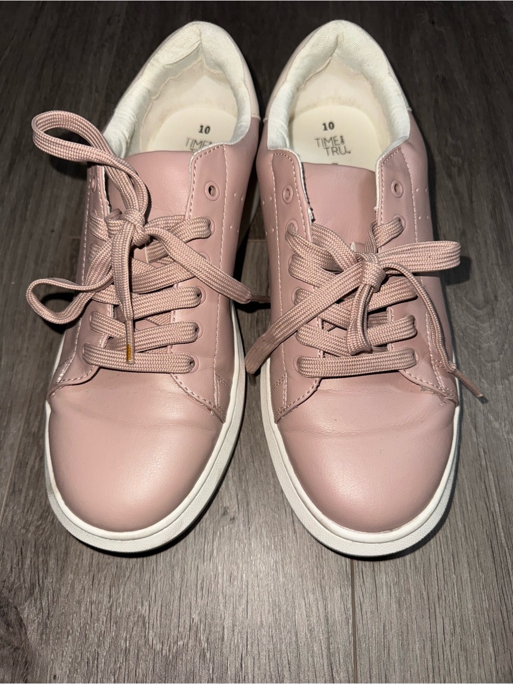 Timeless Pink Lace-Up Women's Sneakers